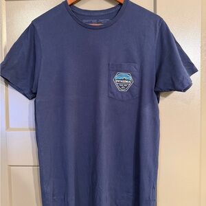 Patagonia Men's Navy Tee with Logo Patch